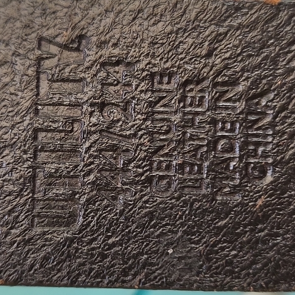 Utility women's EUC black genuine leather classic silver studded belt Size M - Picture 7 of 9